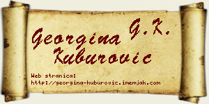 Georgina Kuburović vizit kartica